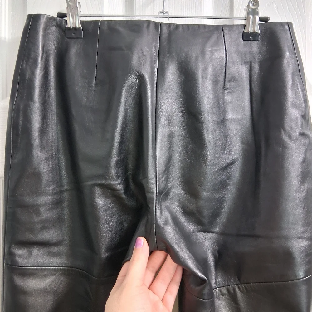 Vakko VS2 Lambskin Leather Pants Butter Soft Excellent Condition 6P - Picture 9 of 15